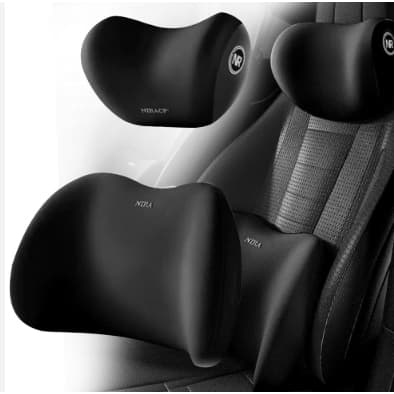 Conjunto De Almofada Para Cabeça E Lombar Veicular Apoio Cadeira Banco Carro Espuma De Memória Pronto entrega