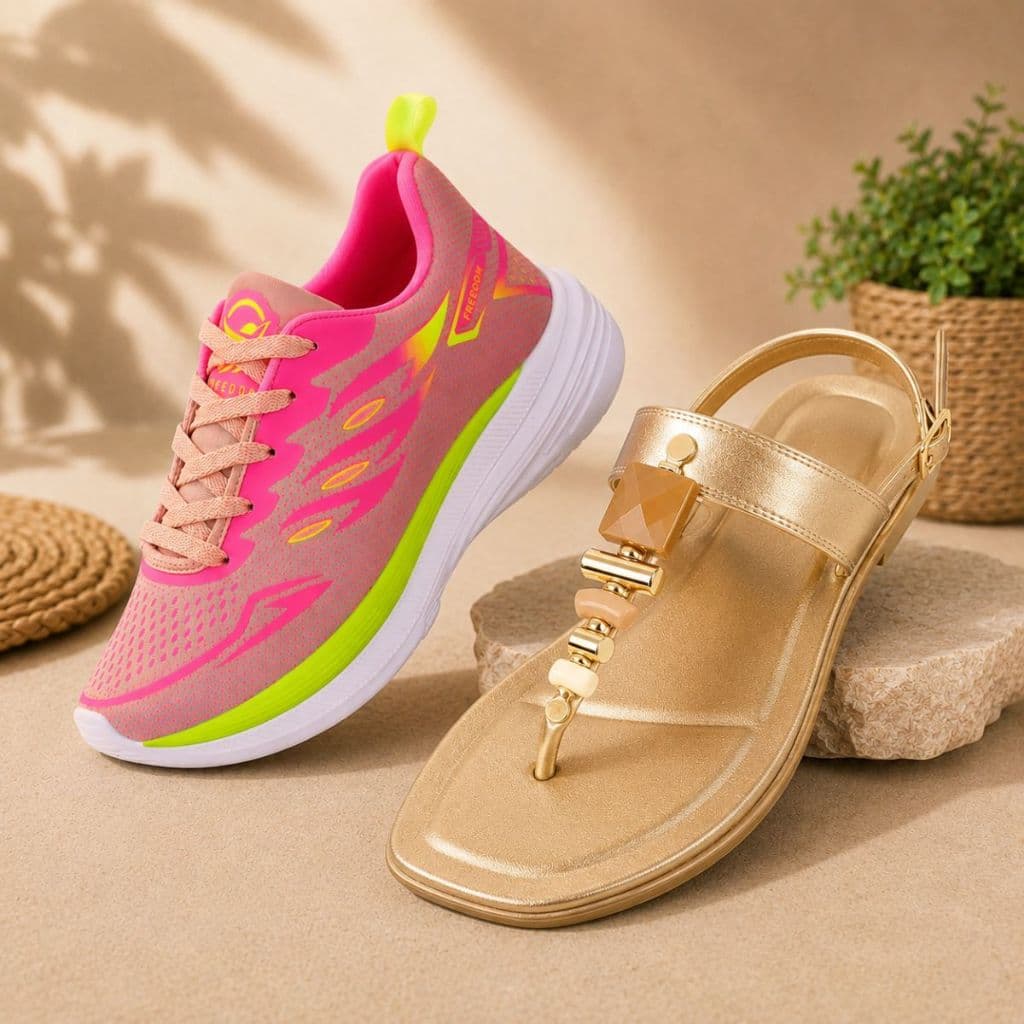 Kit Tênis Feminino Esportivo Leve + Sandália Feminina Confortável