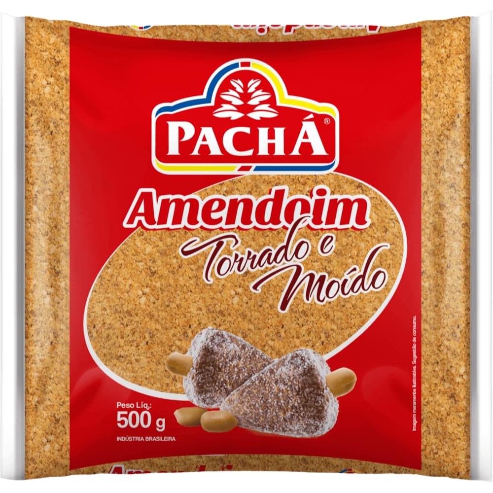 5 pacotes de Amendoim torrado moido pachá 500g