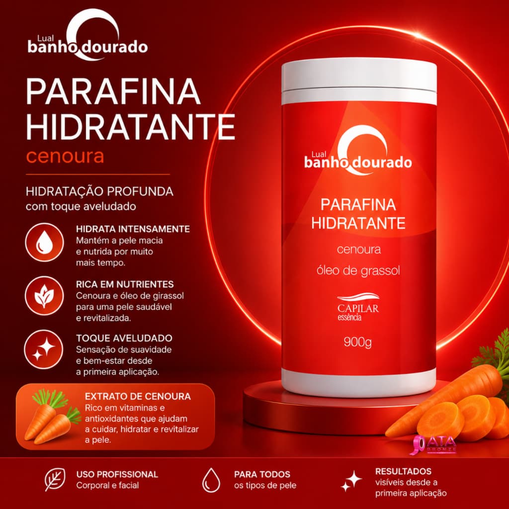 PARAFINA HIDRATANTE CENOURA 900g - CAPILAR ESSÊNCIA