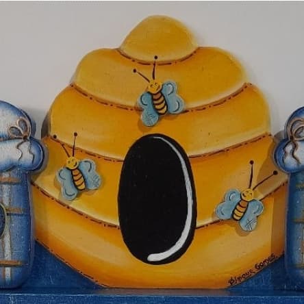 Porta chaves, porta chaves abelhinhas, porta chaves com ganchos