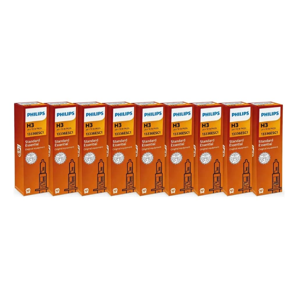 10 Lâmpadas H3 24v 70w Philips Farol Caminhão E Ônibus - 13336ESC1