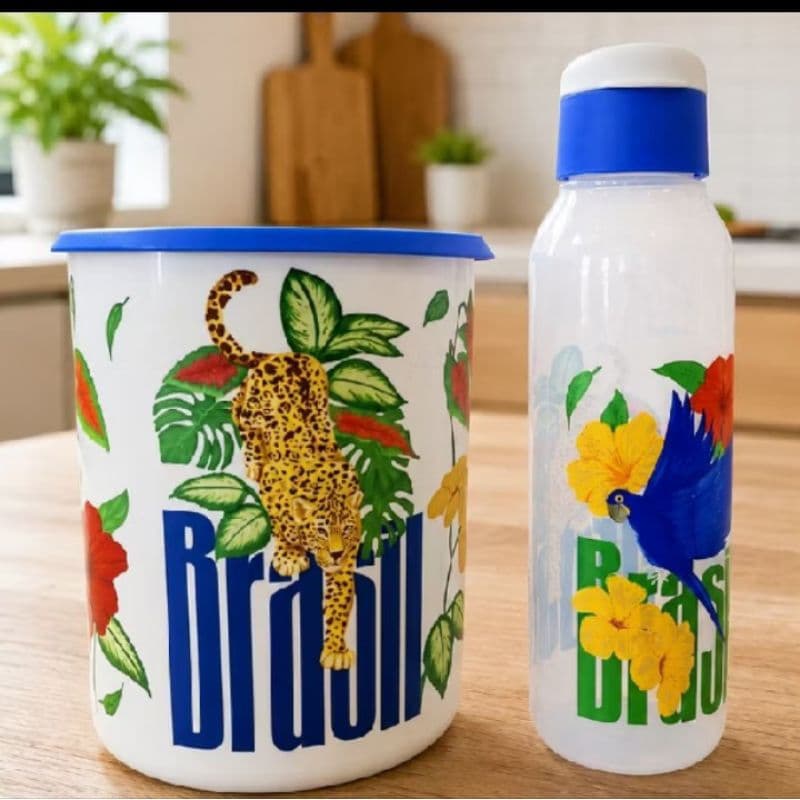 Kit Tupperware Brasil Exclusivo Eco Tupper 750ml+Instantânea 3.3 Litros.