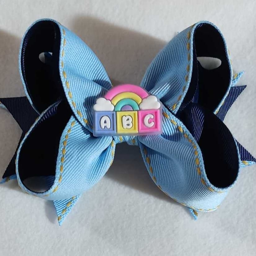 Laço de cabelo infantil Boutique volta as aulas