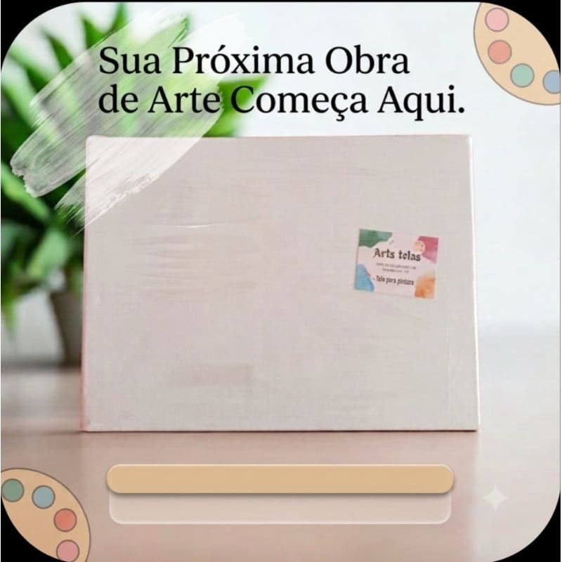 Tela para pintura medindo 20x30 pacote com 5, 10 e 20 unidades