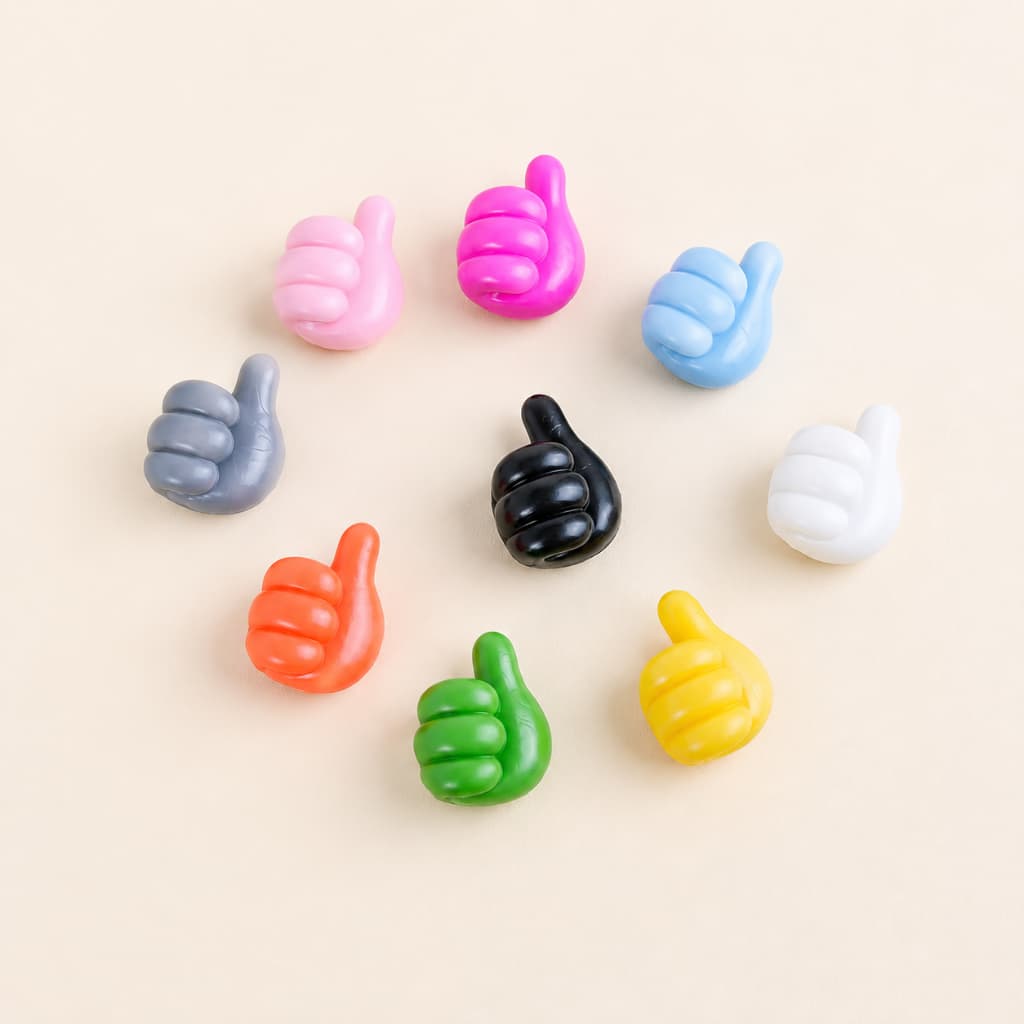 Kit 5 Organizador de Cabo Chave Fio Mãozinha Polegar Gancho Silicone Cores