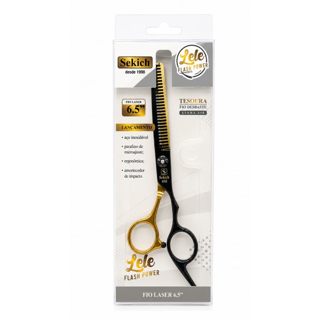 Tesoura Fio Desbaste Lele Flash Power - Linha 458 ref. 2588