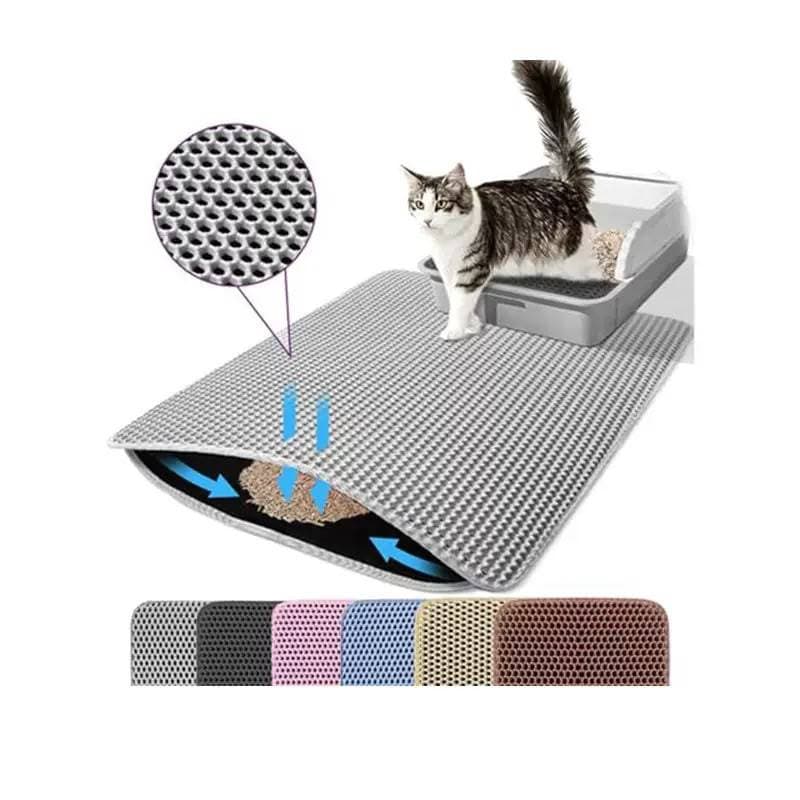 Tapete Higiênico Areia Para Gatos Anti Sujeira Dispenser Areia