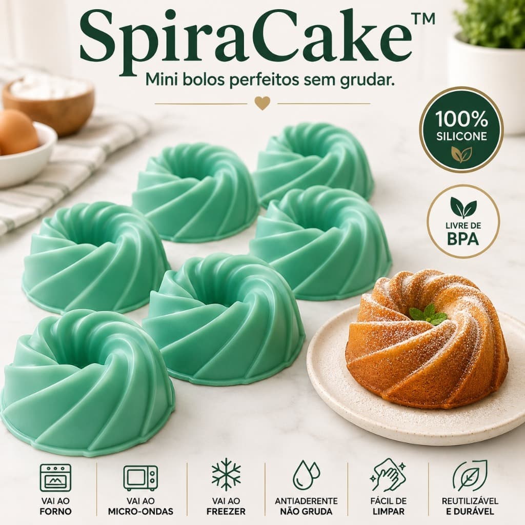 Forma Silicone 6 Peças Mini Bolo Antiaderente Cupcake Pudim Muffin Cheesecake Forno Micro-ondas Livre BPA
