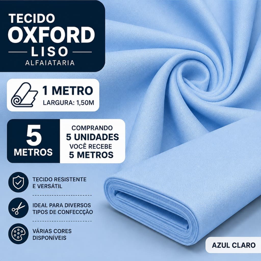 Tecido Percal 400 Fios Algodão de 1 Metro há 5 Metros de comprimento alta qualidadae