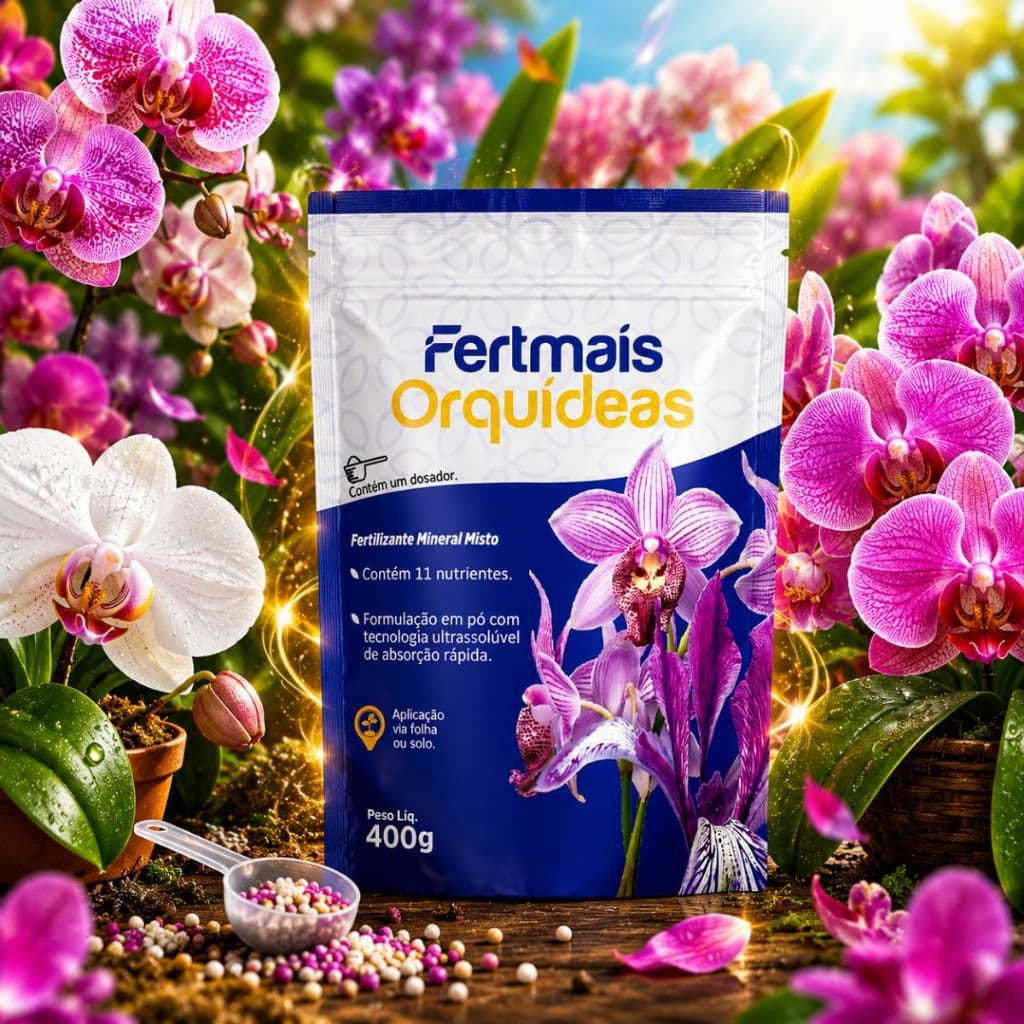 Adubo Completo P/ Orquideas Fertmais Fertilizante NPK 12-40-12  Nutrição Brotação Floração c Dosador