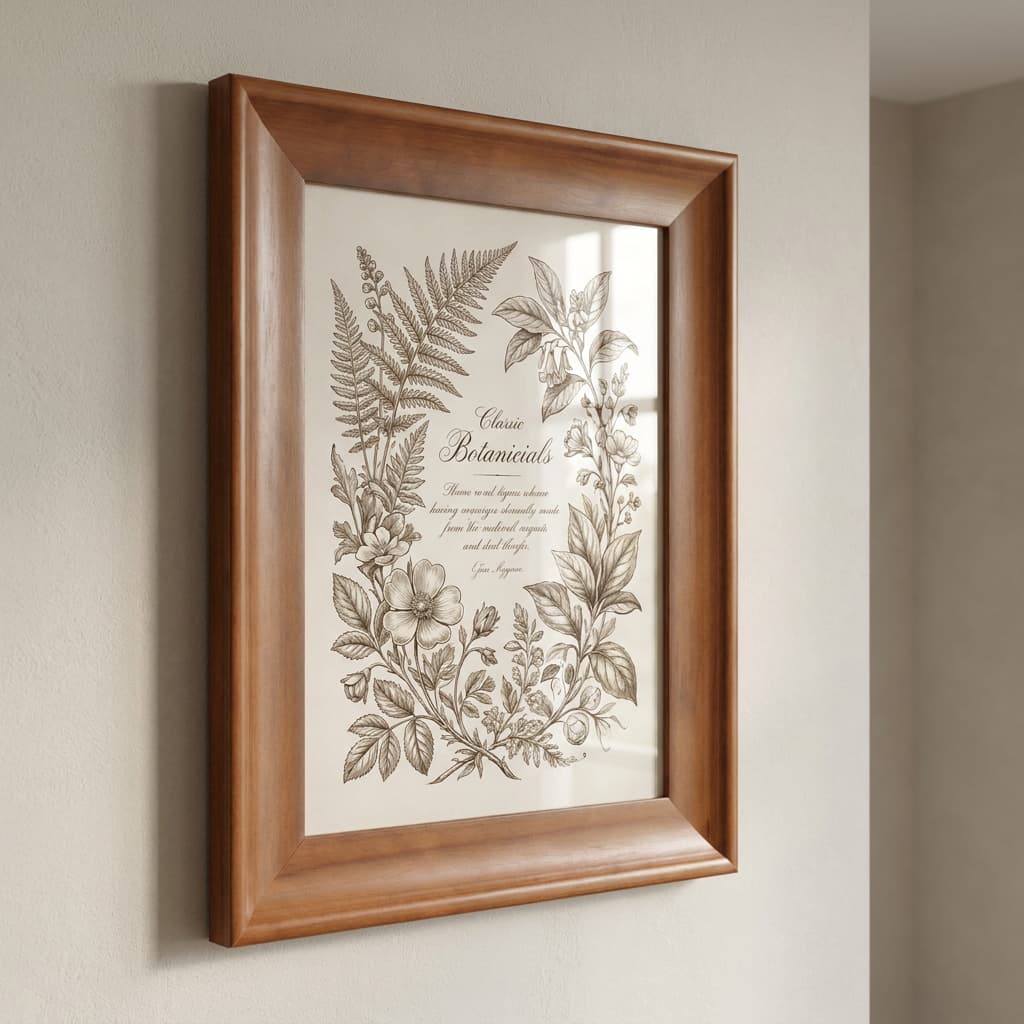 Moldura em Madeira com vidro e fundo | 40x50 cm | Cores Amadeiradas - cerejeira / mel / tabaco