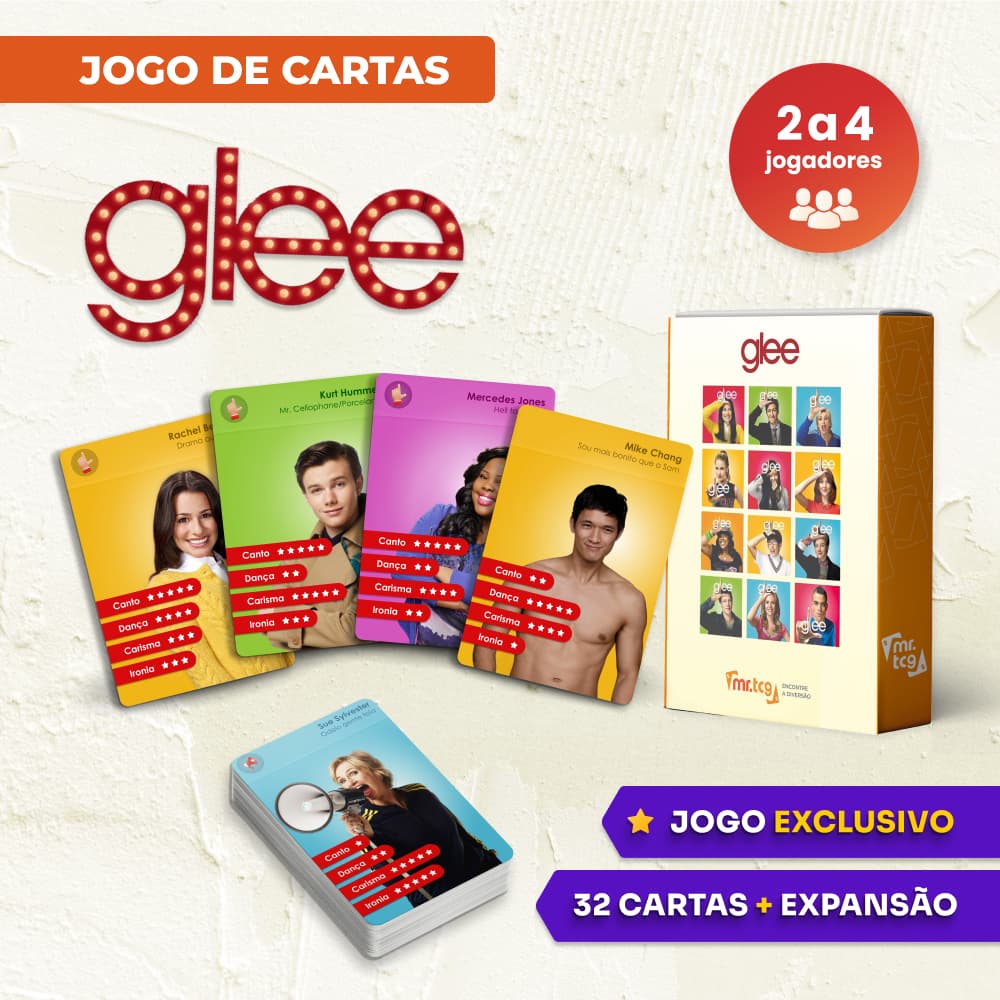 Jogo de cartas Glee –  Exclusivo Mr.TCG | Super Trunfo