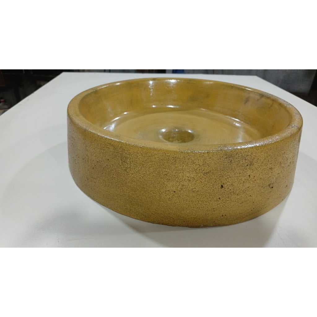 Cuba de concreto   artesanal para banheiro lavabo áreas externas sustentável