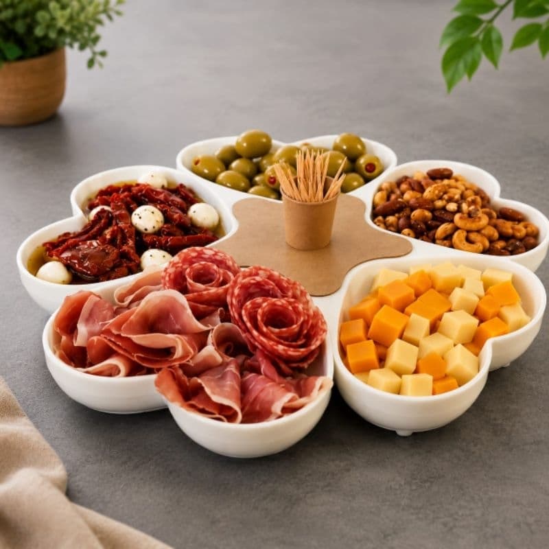 Petisqueira| Bandeja para Petiscos| Decoração para mesa| Petisqueira decorativa.
