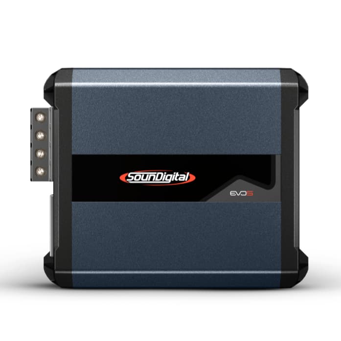 Módulo Amplificador Soundigital 1200.4 EVO5 Bridge4 Ohms 1200W RMS 4 canais de 300W RMS 2 ohms por canal Bridge 4 ohms
