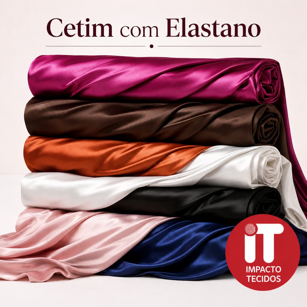 Tecido Cetim com Elastano 1 metro x 1,50 Cetim Com Lycra