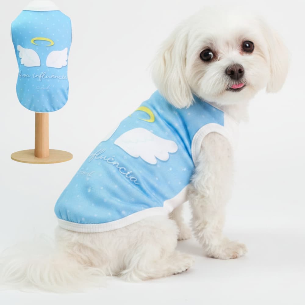 Camiseta para Cachorro Roupa Pet Malha Dry Proteção UV Roupa Pet Boa Influência