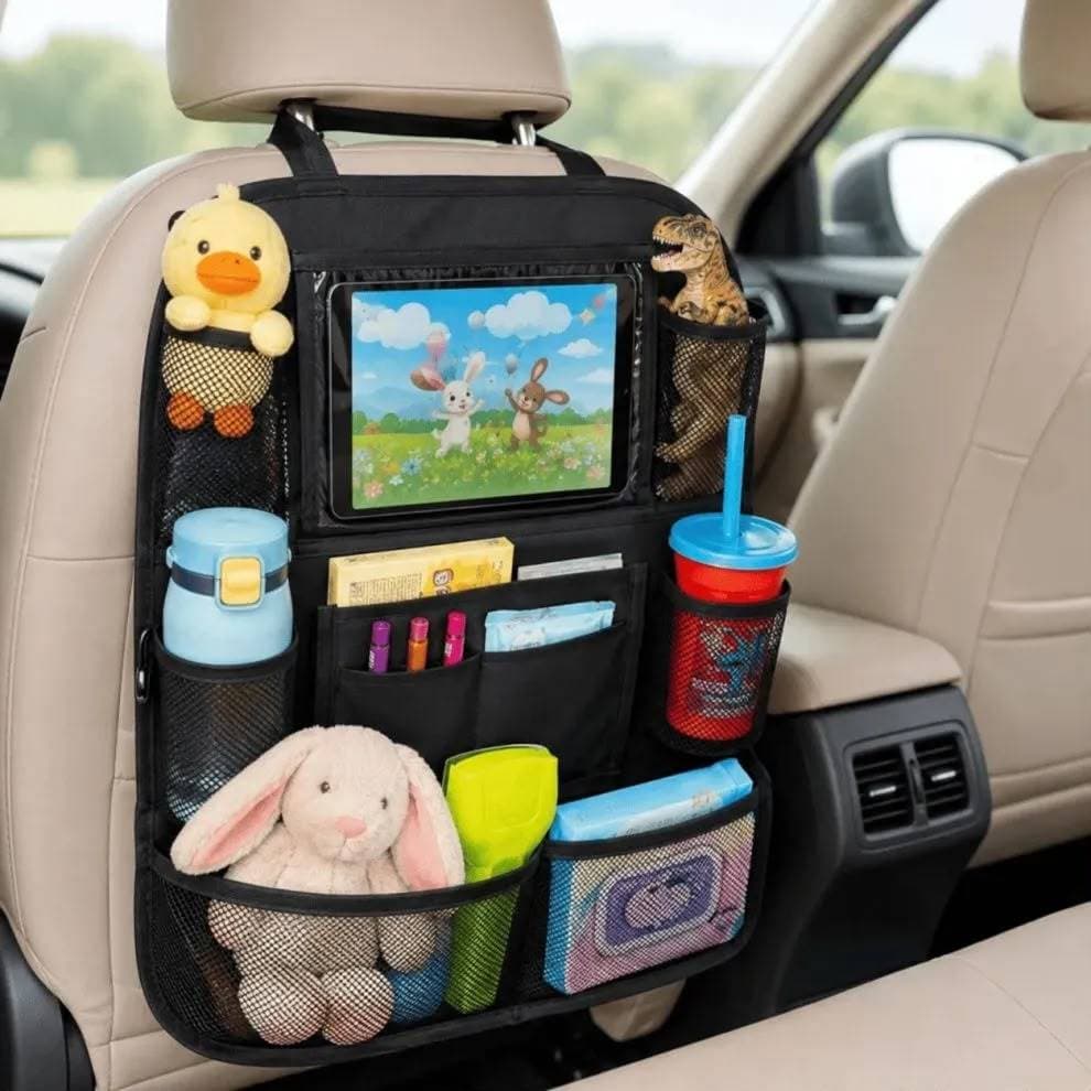 Organizador para Carro Banco Traseiro Multiuso Porta Objetos Bolsa Organizadora Automotiva com Bolsos