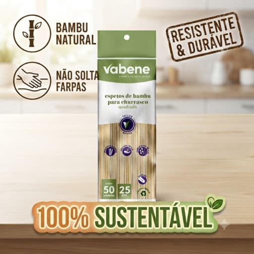 Espeto De Bambu 25cm Espetinho Churrasco Artesanato Palito Churrasquinho