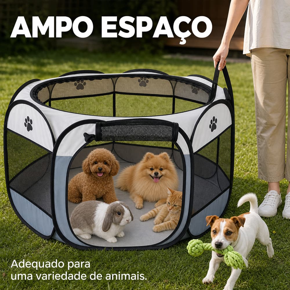 Cerca dobrável para animais de estimação Universal para gatos cães gaiola octogonal barraca de sala de parto