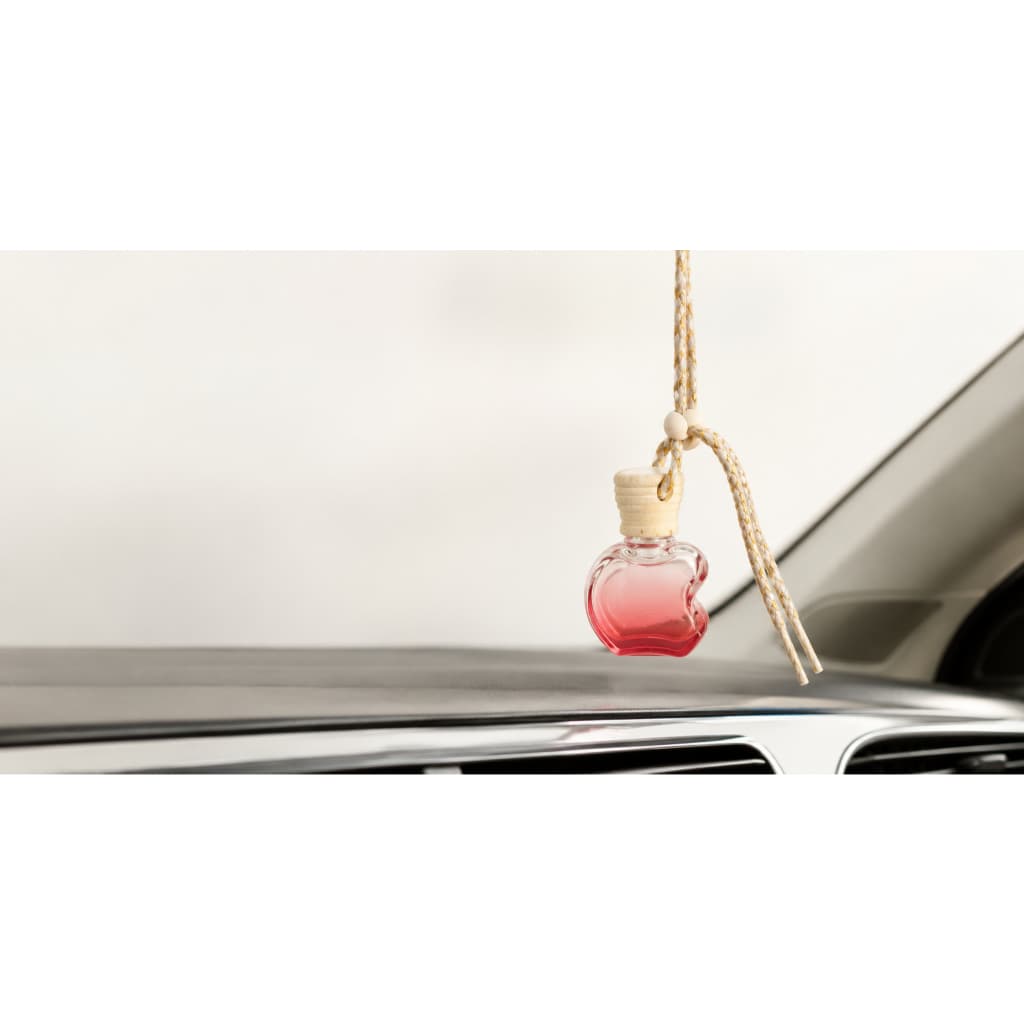 Mini Aromatizador Automotivo Vidro Maça10ml Fragrância Carro Novo Difusor Perfumado para Veículo 7 Cores Disponiveis