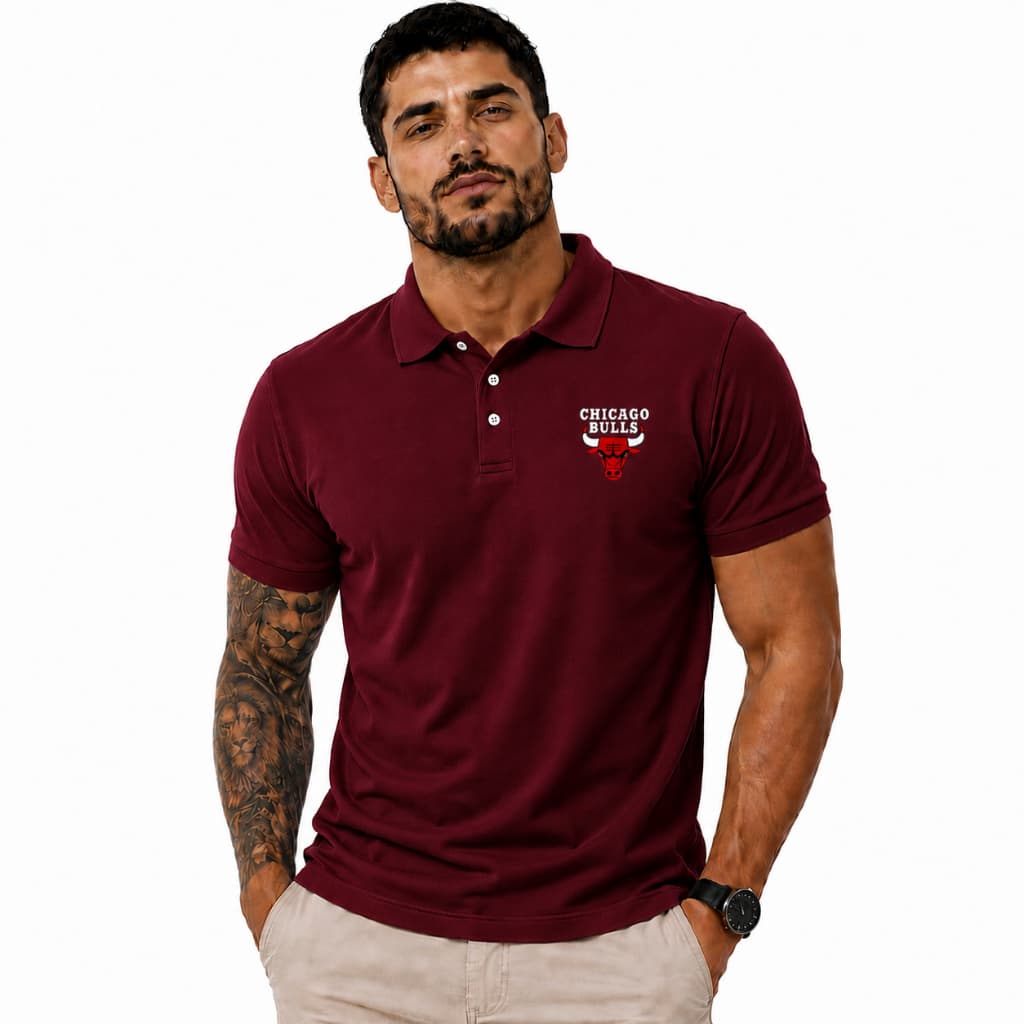 Camisa Polo chicago  camiseta masculina bulls