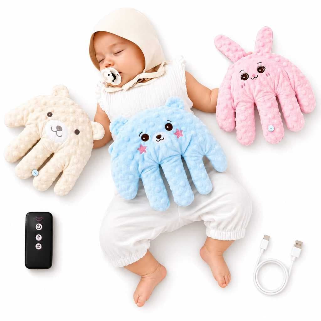 Bebê Tapinha Brinquedo Para Dormir Almofada Mãozinha Calmante Confortável USB Controle Remoto