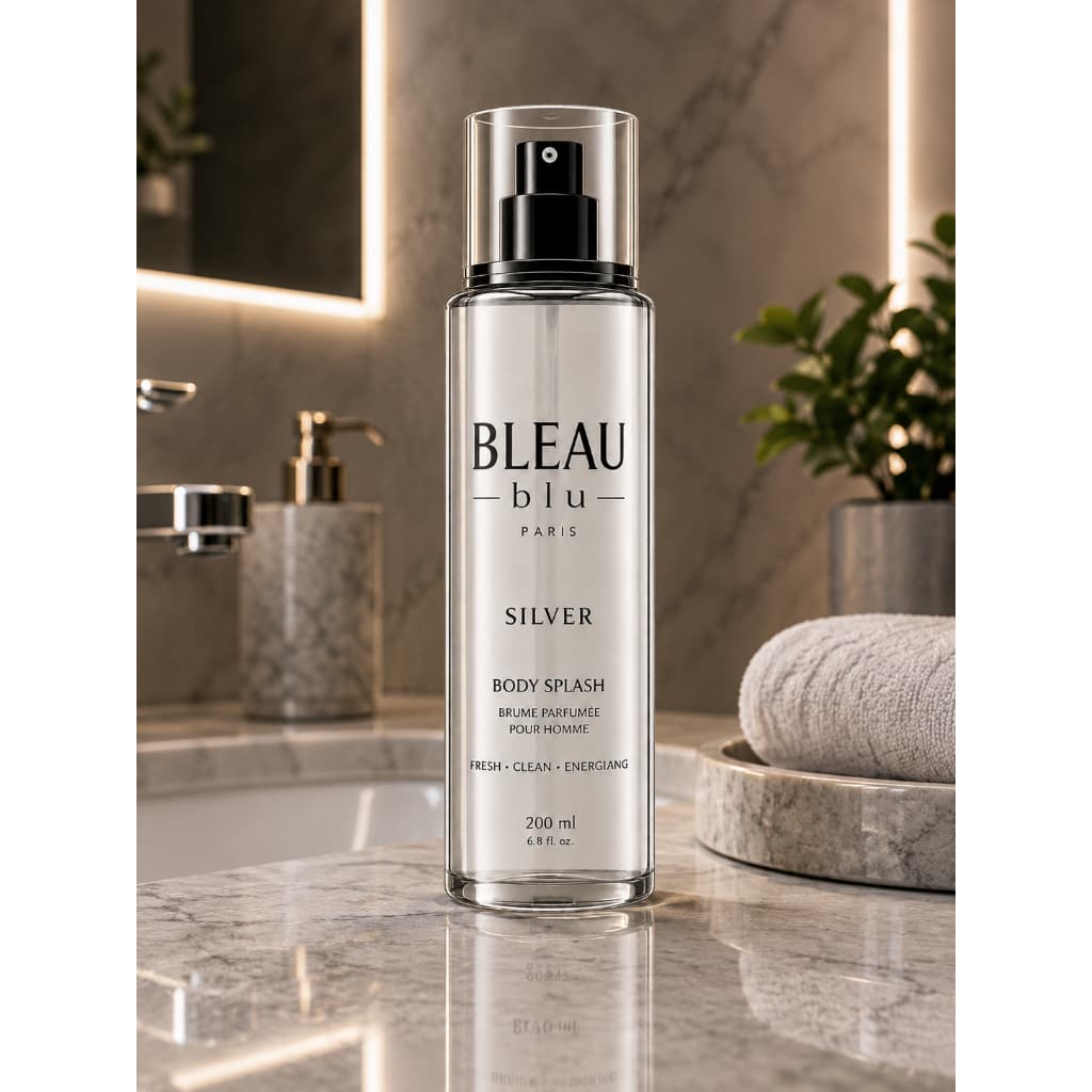 Body Splash Masculino Bleau Blu Silver 200ml Premium | Inspirado no Malbec Magnetic
