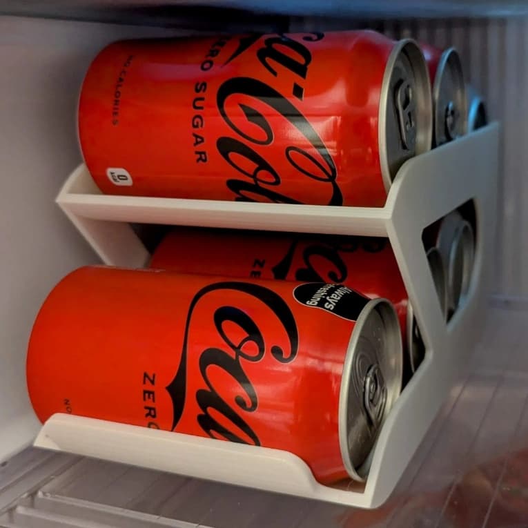 DISPENSER ORGANIZADOR PARA 6 LATAS / ORGANIZADOR PORTA LATAS ROTATIVO DE GELADEIRA / PRATICIDADE E OTIMIZAÇÃO DE ESPAÇO