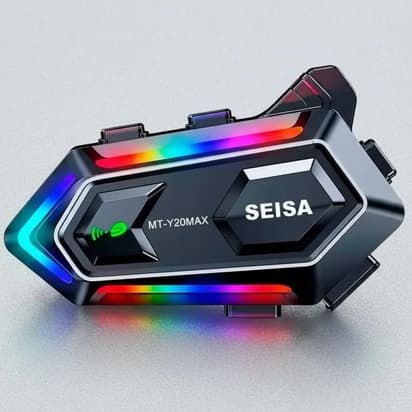 Intercomunicador Para Moto Seisa Mt-y20max Bluetooth Com Luz