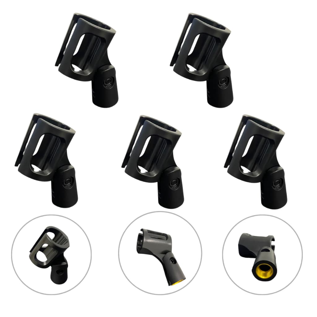 Kit 5 Cachimbos Pedestal Suporte para Microfone Com e Sem Fio Universal