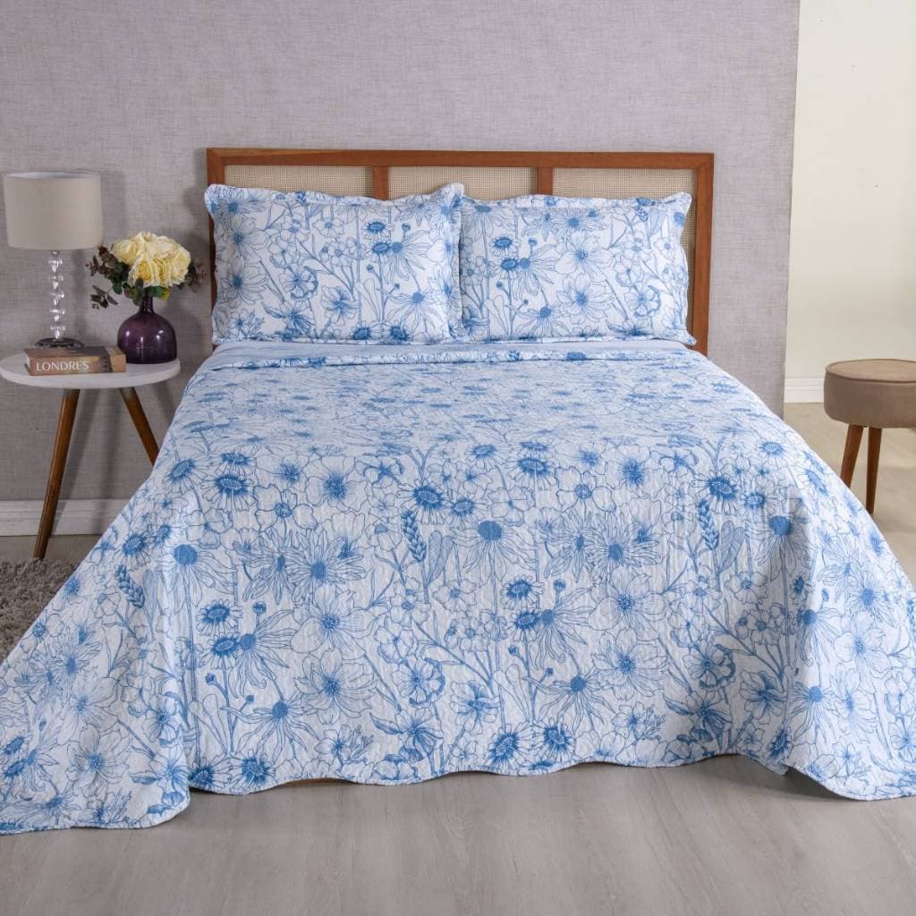 Cobre Leito Evolution Dupla Face Para Cama de Solteiro Toque Macio e Acabamento Premium