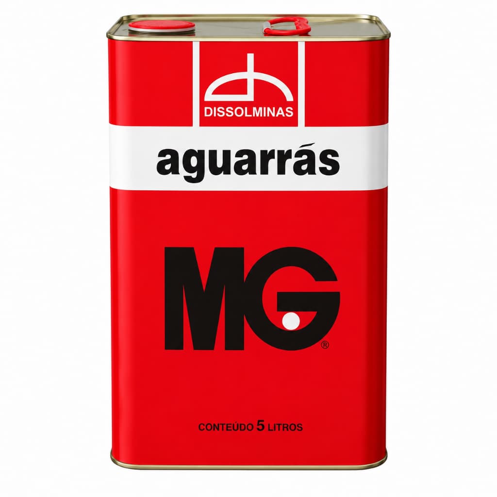 SOLVENTE  AGUARRAZ MG PARA DILUICAO DE TINTAS  COM 5 L