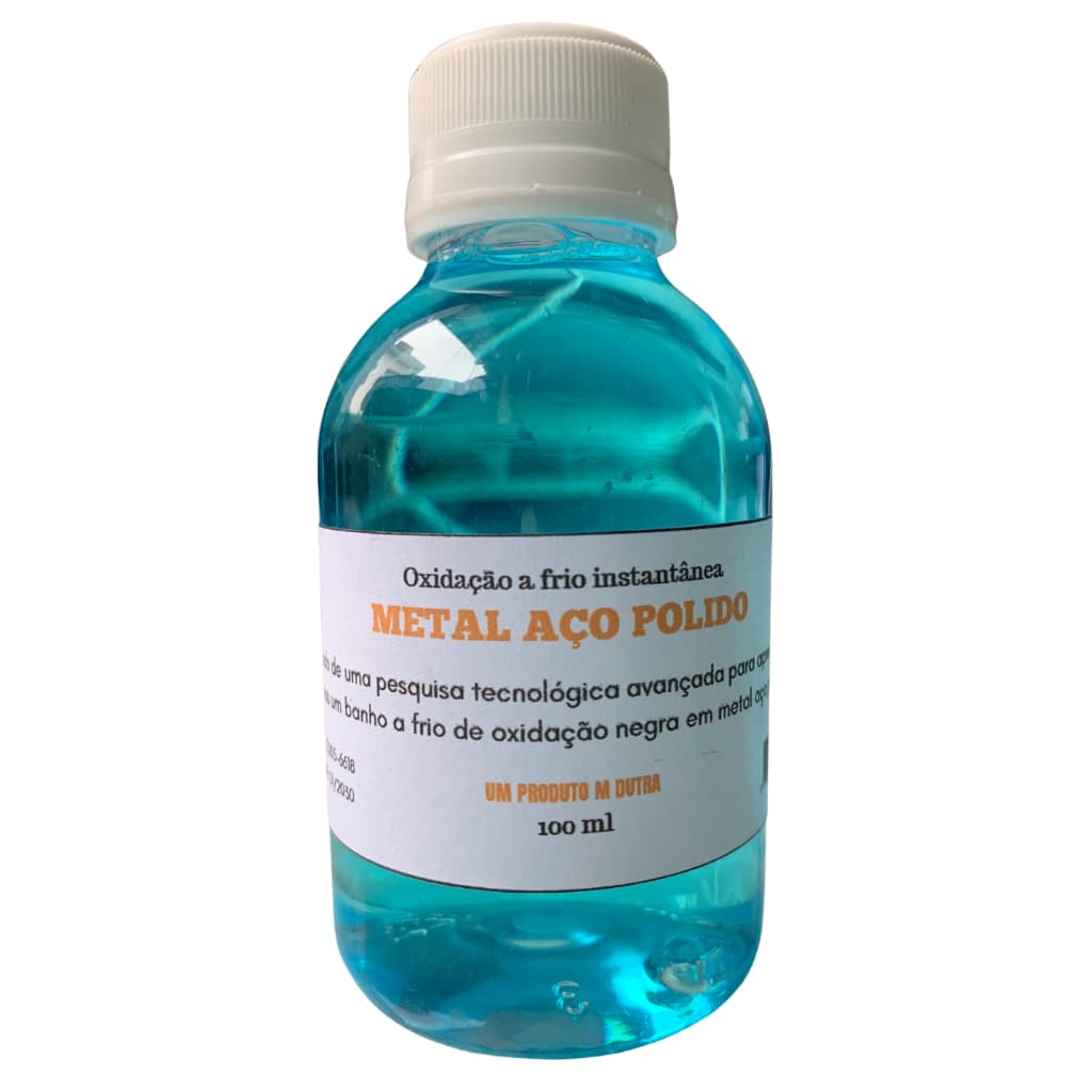Oxidação Negra A Frio Metal Aço 60 Ml Suporte 24 Horas