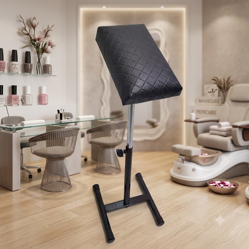 Suporte para Pé Tripe Manicure Pedicure Apoio de Pés e Perna com Regulagem