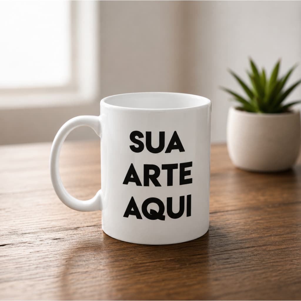 Caneca / Xicara  Porcelana Personalizada Arte Sua Escolha Presente Aniversário Lembrancinha