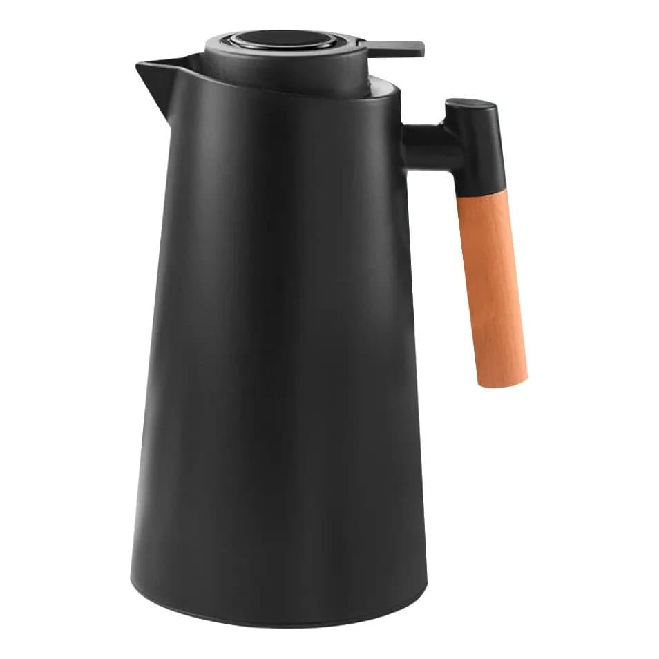 Garrafa Térmica Preta 1 Litro para Bebidas Quentes