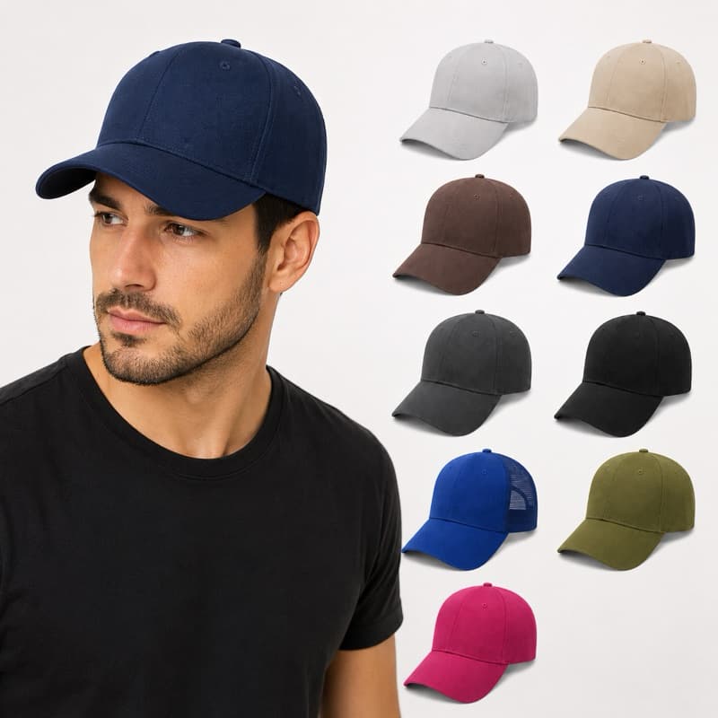 Boné Aba Curva Masculino e Feminino Ajustável Liso Casual Unissex Algodão Diversas Cores