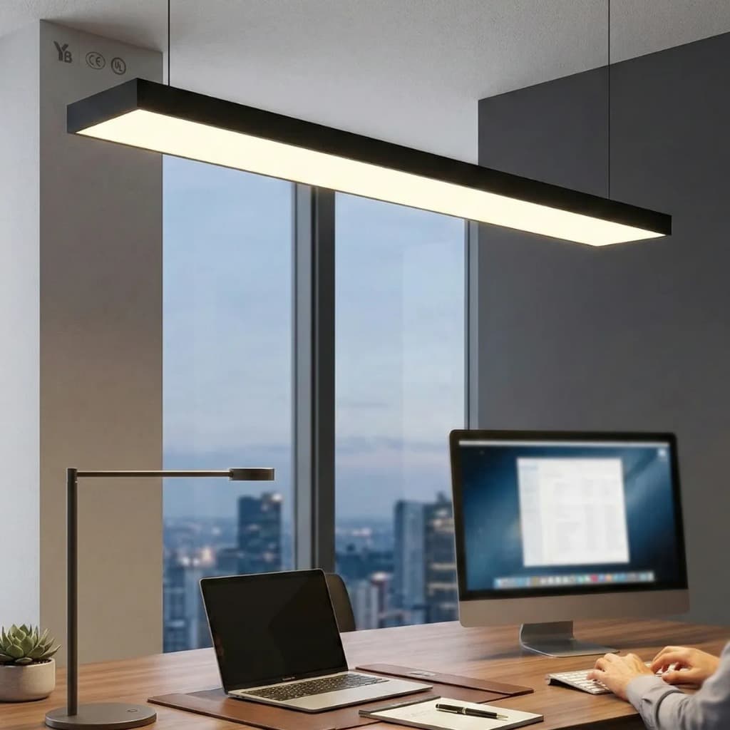 Luminaria Pendente Escritorio Linear LED Grande