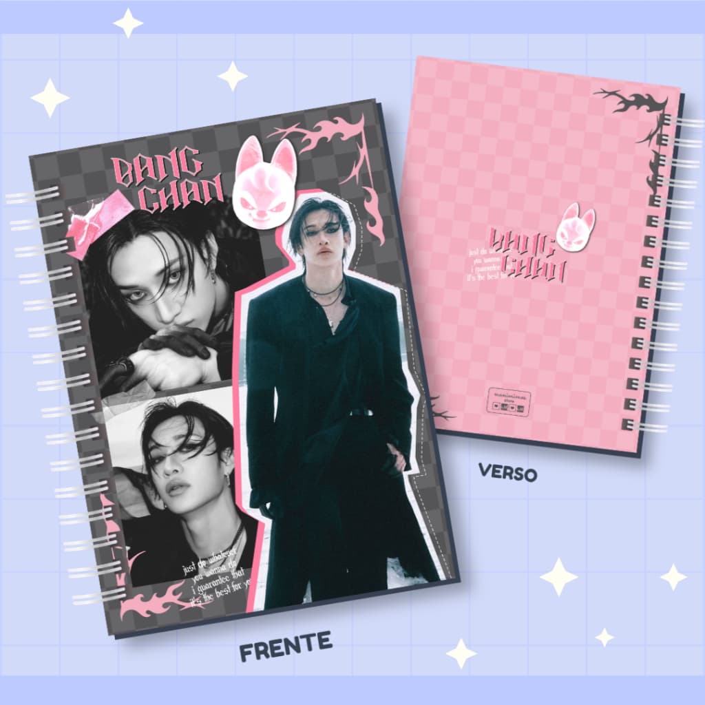 Caderno Bangchan Stray Kids Kpop | Caderno A5 ou Universitário