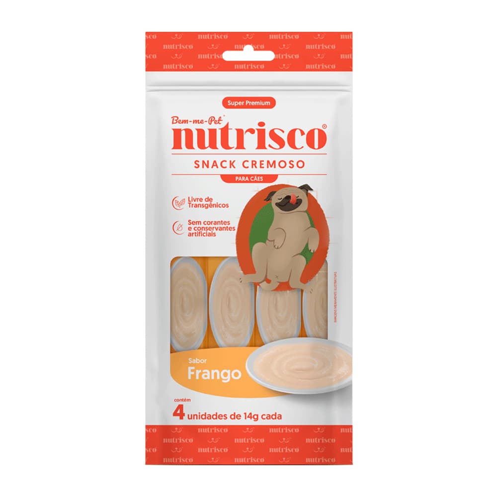 Snack Nutrisco Sabor Frango para Cachorro | Petisco Canino Saboroso