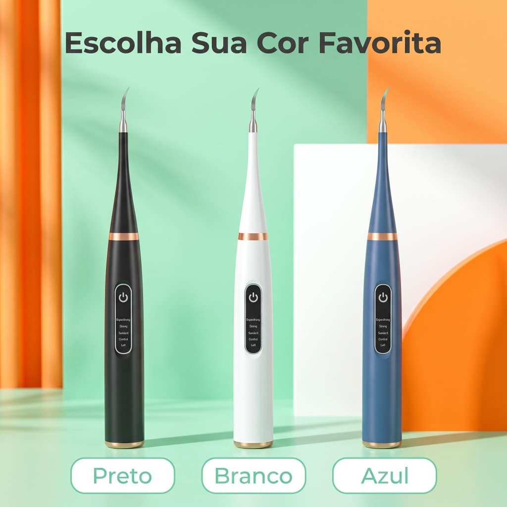 Escova Dental 2 em 1 Anti Tártaro Remove Placa e Manchas