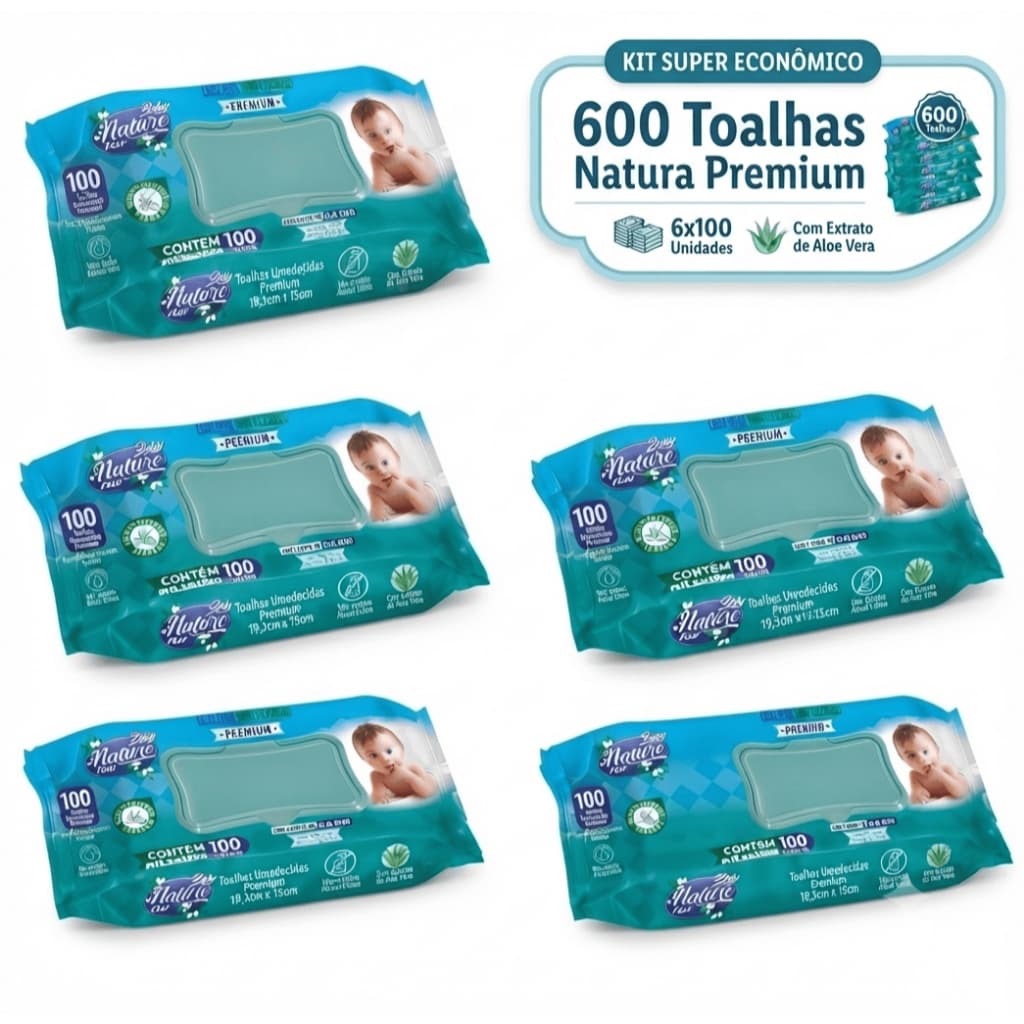 Toalhas Umedecidas Nature Plus Baby Premium – Maciez, Proteção e Cuidado Diário
