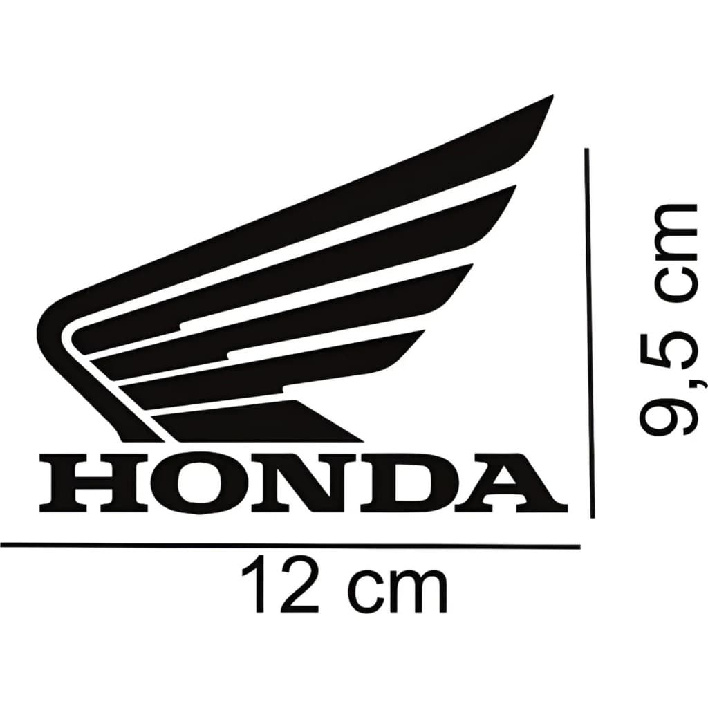 Adesivos Moto asas 12 x 9,5 cm