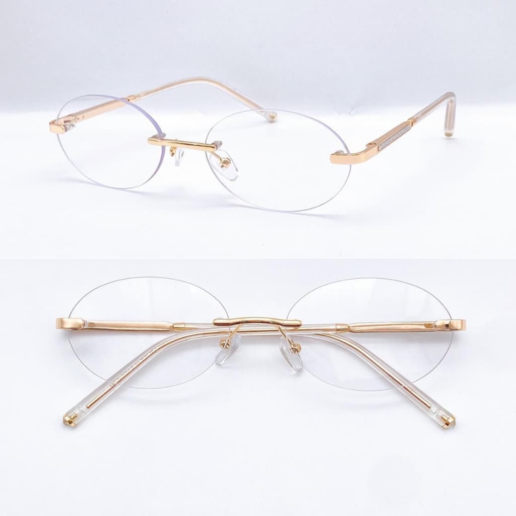 Óculos Armação Receituário Para Grau Feminino Balgriff Oval Moda/novo