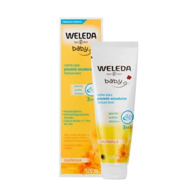 Weleda Baby Creme Preventivo de Assaduras Calêndula 120ml