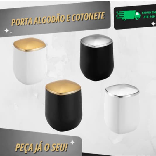 PORTA COTONETE/ALGODÃO CONCEITO - ARTHI
