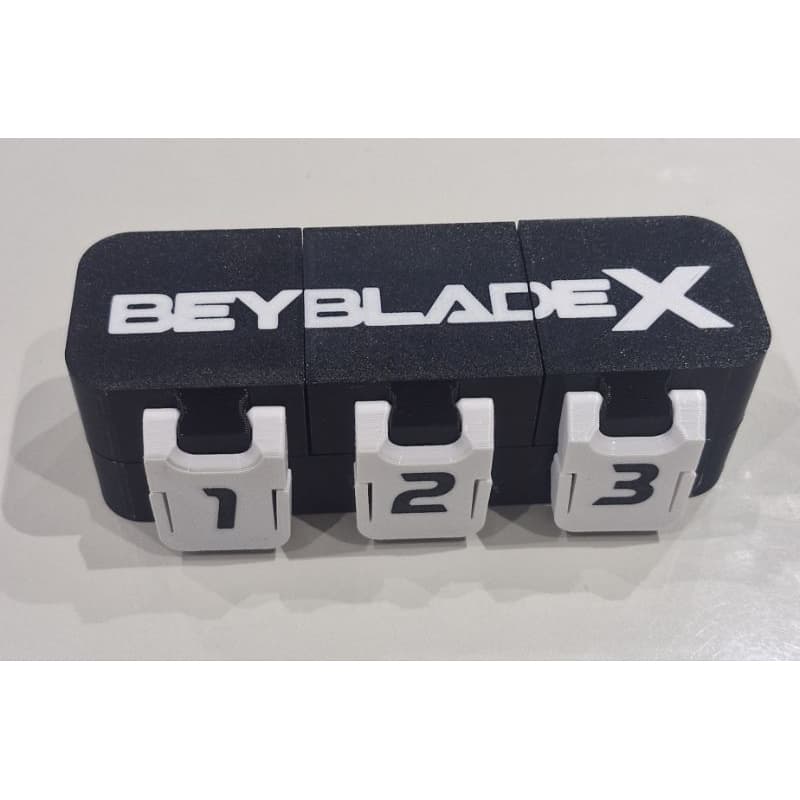Case porta Beyblade para 3 piões e 3 cores disponíveis