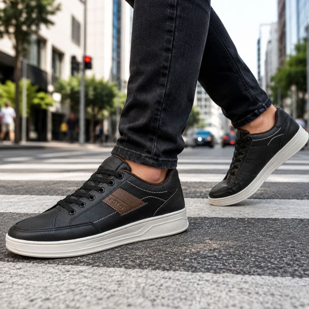 Tênis Casual Masculino Sapatenis Polo Estilo